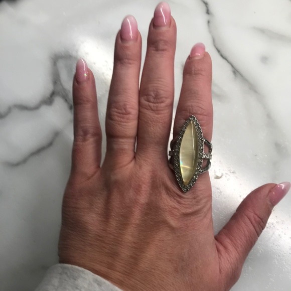 Chloe+Isabel Silver and Enamel Ring - Picture 1 of 5